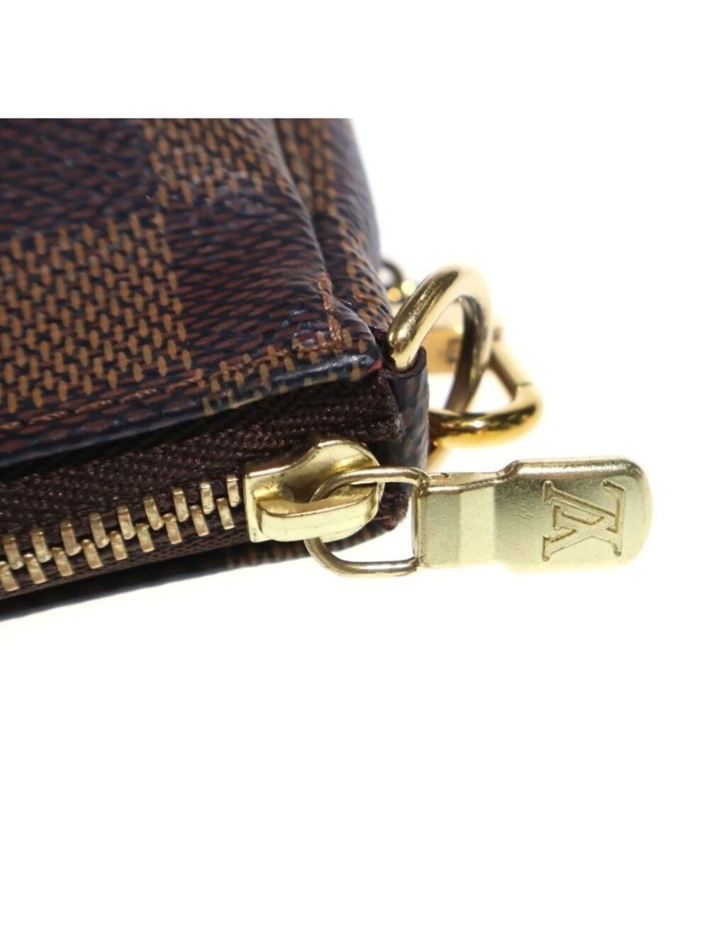 Louis Vuitton Damier Mini Pouch Handbag Brown - Picture 6 of 6